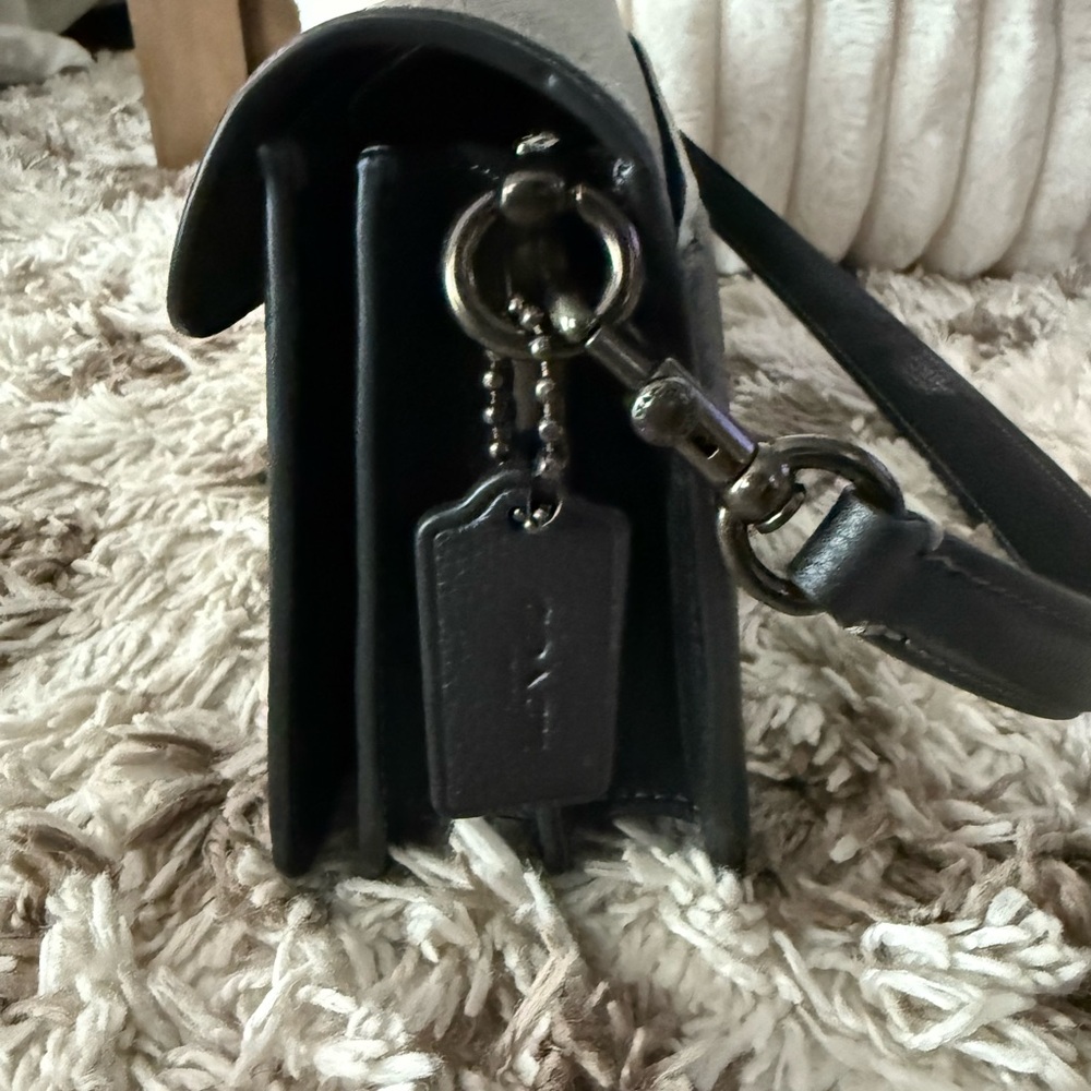 Coach Black Leather Shoulder Bag- Tabby 26 - Picture 2 of 10